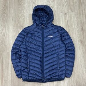 Camel Lightweight Hooded Puffer Jacket — Men’s M